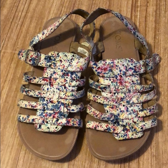 Toms Other - Toms Youth Paint Splatter Sandals